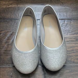 SmartFit girls silver sparkle slipper ballet 2